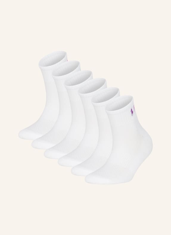 POLO RALPH LAUREN 6er-Pack Socken WEISS