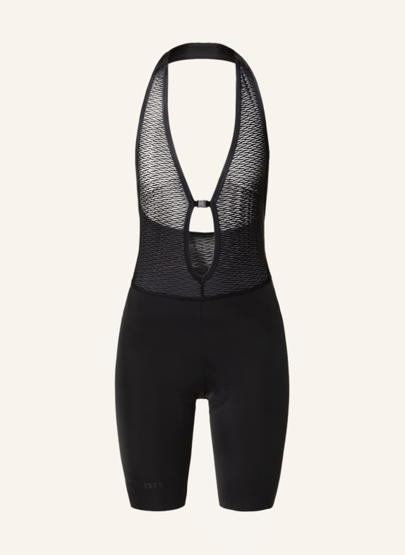 CAFÉ DU CYCLISTE Radhose mit Träger und gepolstertem Einsatz SCHWARZ