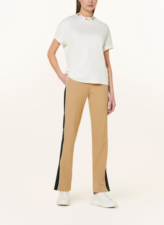 MARC CAIN T-Shirt mit Schmucksteinen