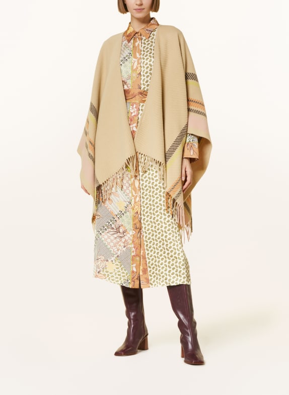 MARC CAIN Cape with fringes