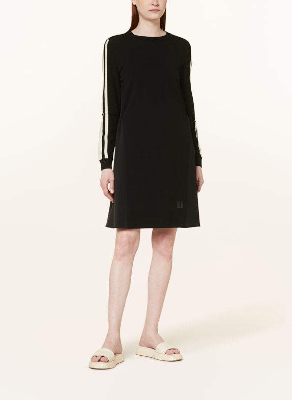 MARC CAIN Dzianinowa sukienka z mieszanki materiałów