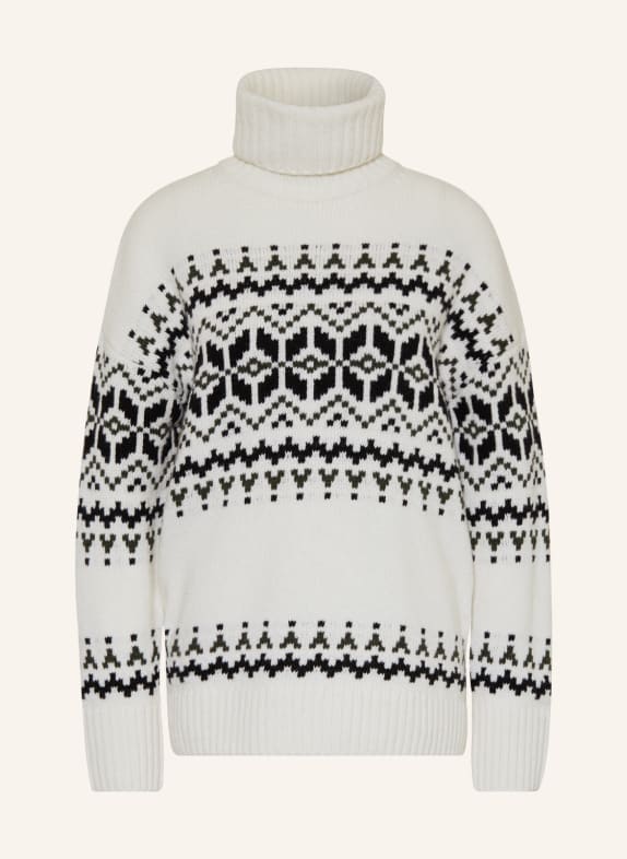 Barbour Turtleneck sweater PATRISSE WHITE/ BLACK/ GREEN