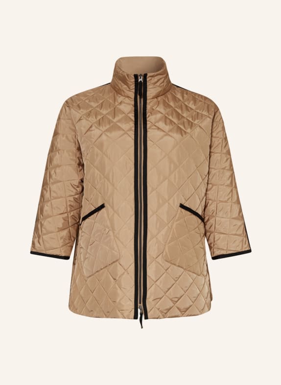 MARINA RINALDI PERSONA Quilted jacket PACOSBIS LIGHT BROWN