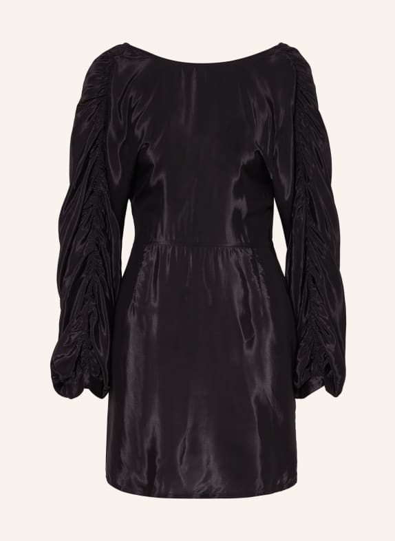 ENVELOPE 1976 Dress DYNASTY with silk BLACK