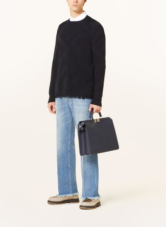 FENDI Jeansy regular fit z frędzlami
