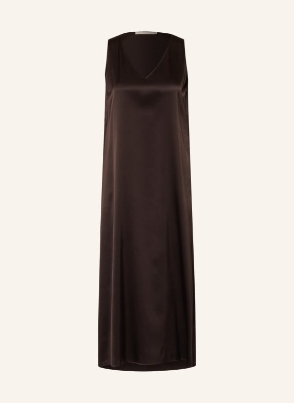(THE MERCER) N.Y. Silk dress DARK BROWN