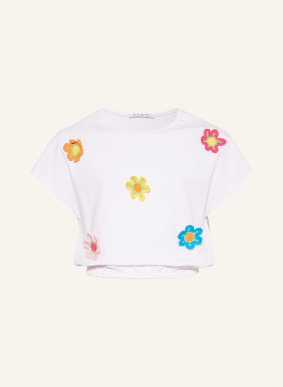 ELSY T-Shirt FIORENZA mit 3D-Blüten