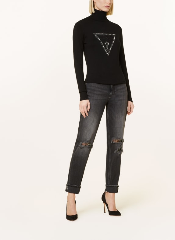 GUESS Turtleneck sweater GISELLE with decorative gems