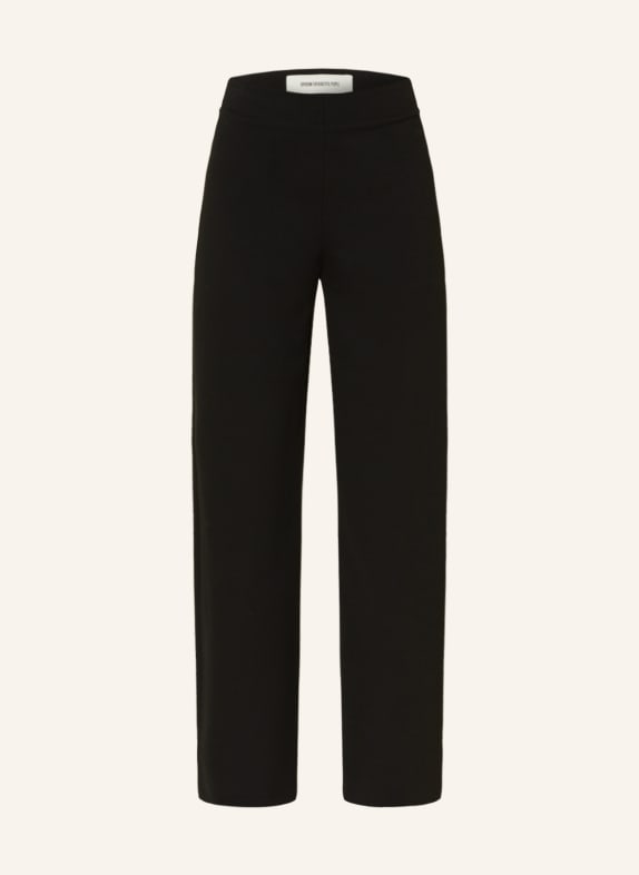 DRYKORN Wide leg trousers RETAIL made of jersey BLACK