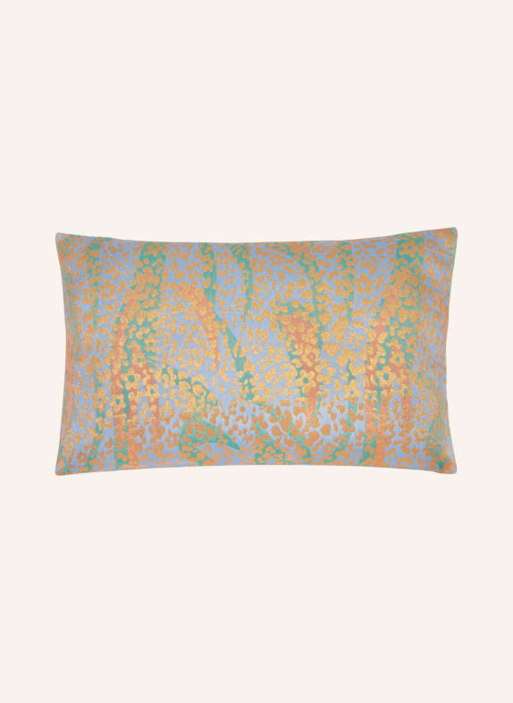 DAGNY Decorative cushion cover with glitter thread LIGHT BLUE/ GOLD/ GREEN