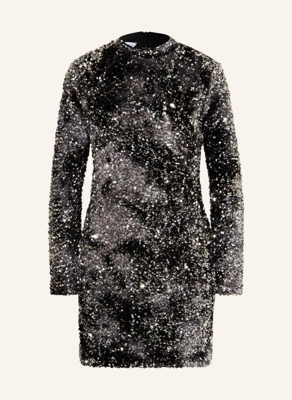 MARELLA Dress NOVER with sequins BLACK/ SILVER
