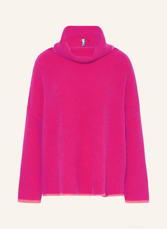 MAX & Co. Turtleneck sweater SCORGERE made of cashmere FUCHSIA