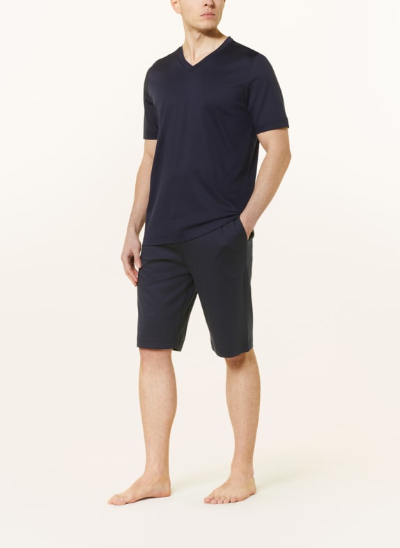 zimmerli Slaapbroek SUPREME GREEN COTTON DONKERBLAUW