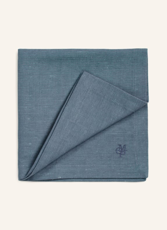 Marc O'Polo Fabric serviettes AKALLA with linen BLUE GRAY