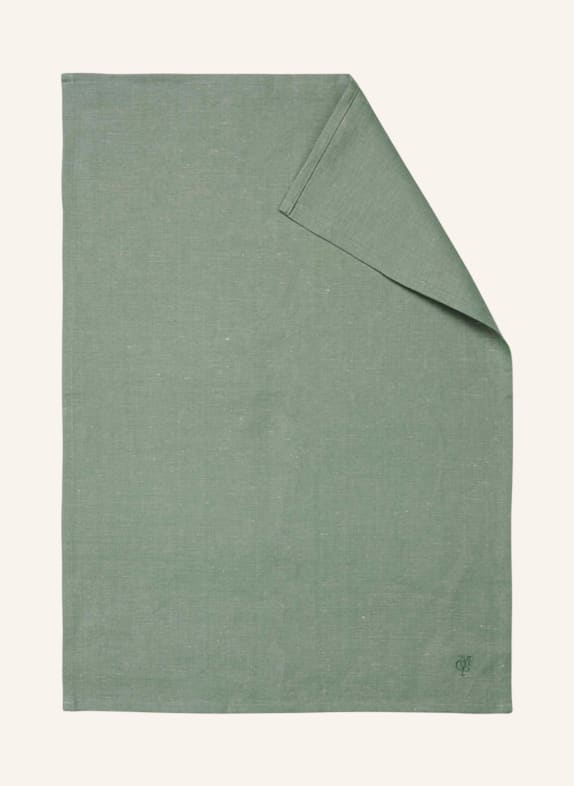 Marc O'Polo Dish towel AKALLA with linen GREEN