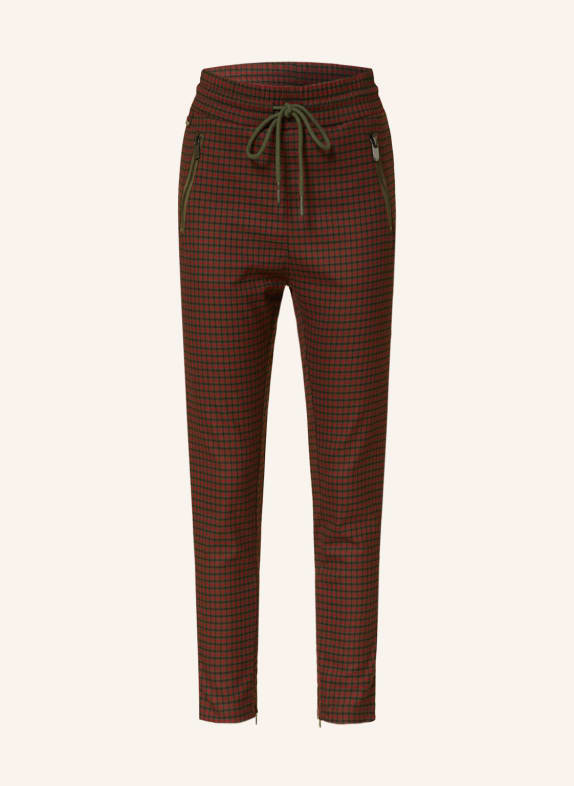 ELIAS RUMELIS Suit trousers ERPIPER OLIVE/ RED/ BLACK