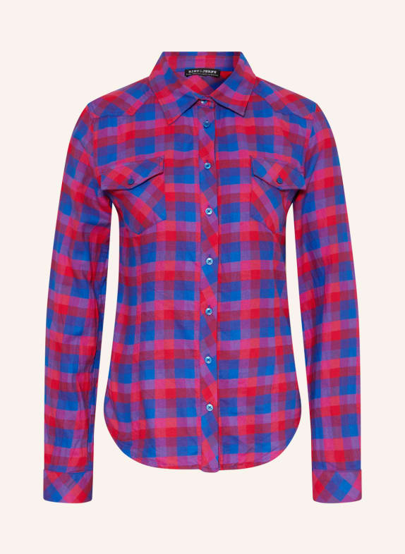 RISY & JERFS Shirt blouse NEW CASTLE BLUE/ PINK/ RED
