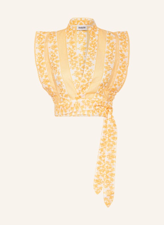 CLAUDIE PIERLOT Wickelbluse BALKINE aus Lochspitze