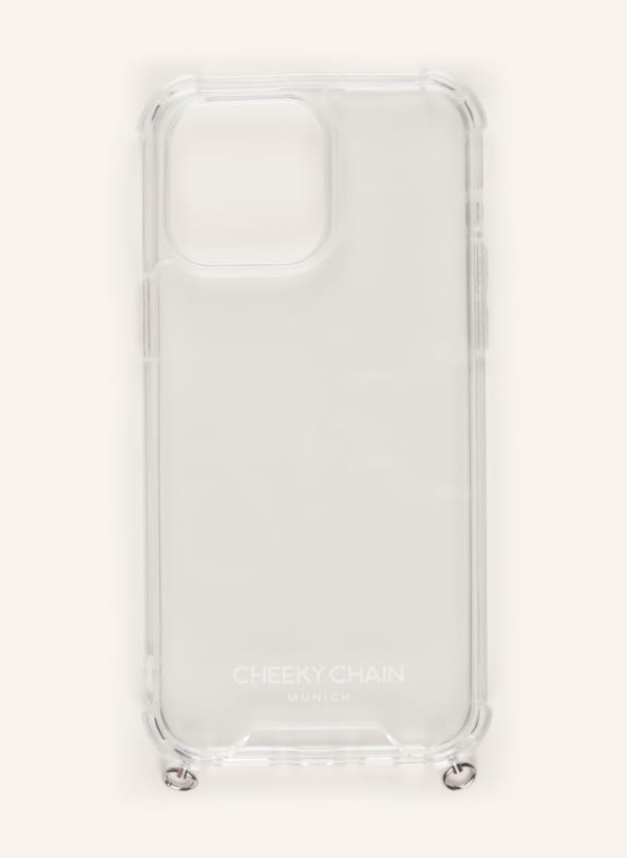 CHEEKY CHAIN MUNICH Smartphone-Hülle crystal clear silver