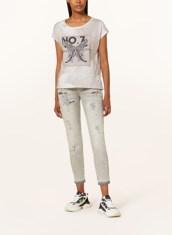 monari T-Shirt mit Schmucksteinen