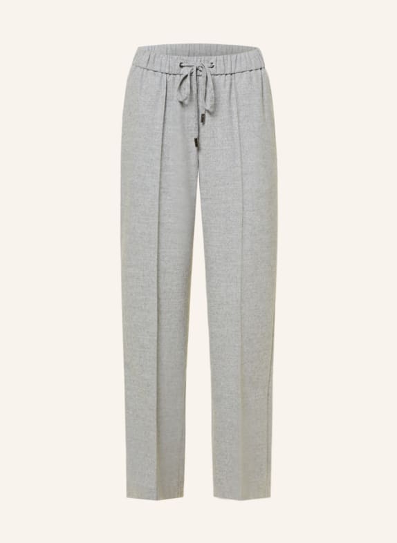 PESERICO EASY Wide leg trousers GRAY