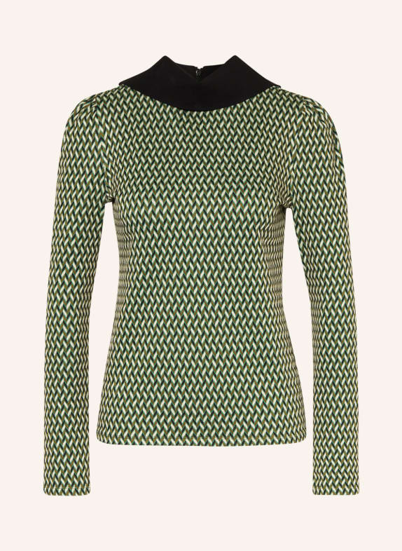 DOROTHEE SCHUMACHER Rollkragenpullover OLIV/ SCHWARZ/ WEISS