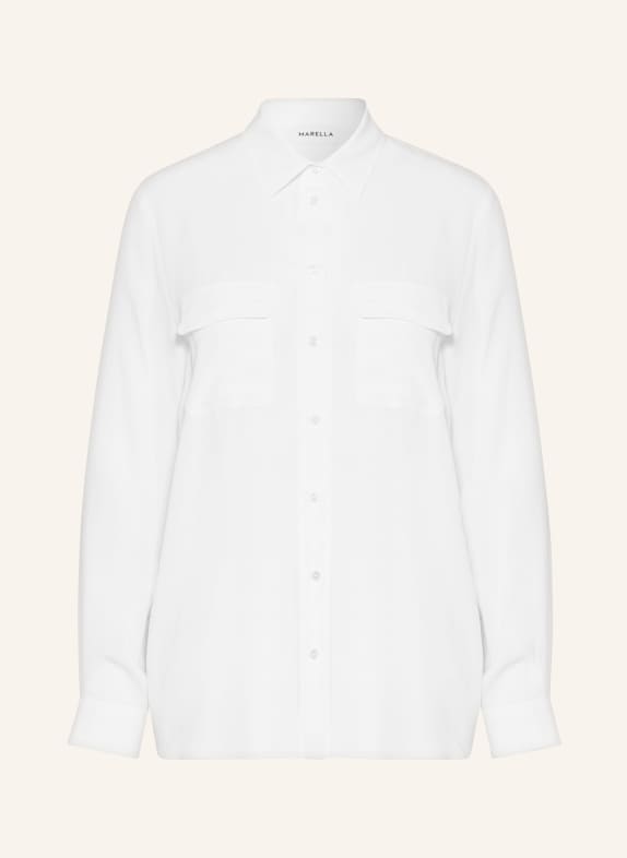 MARELLA Shirt blouse with silk WHITE