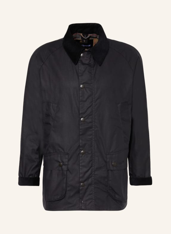 Barbour Fieldjacket ASHBY WAX DUNKELBLAU