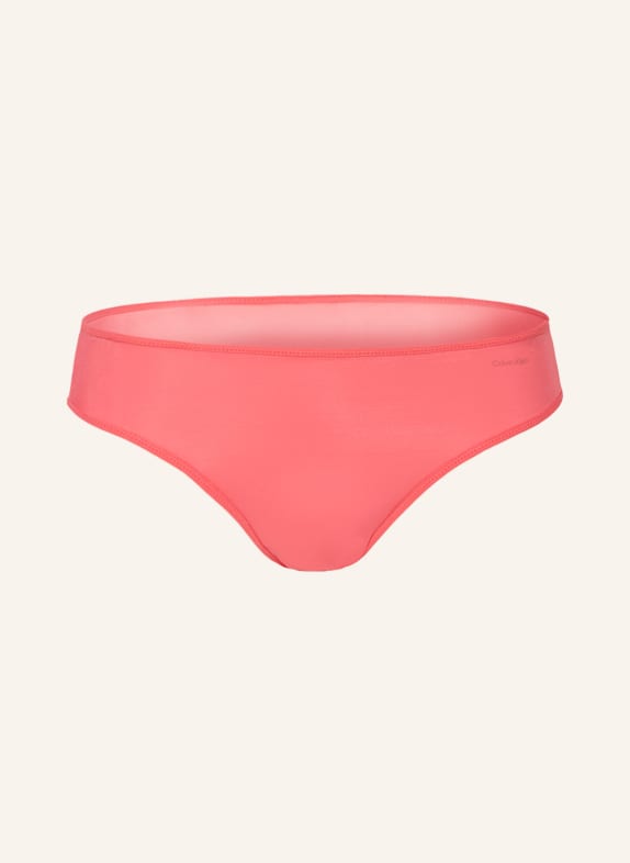Calvin Klein Slipy SHEER MARQUISETTE MOCNORÓŻOWY