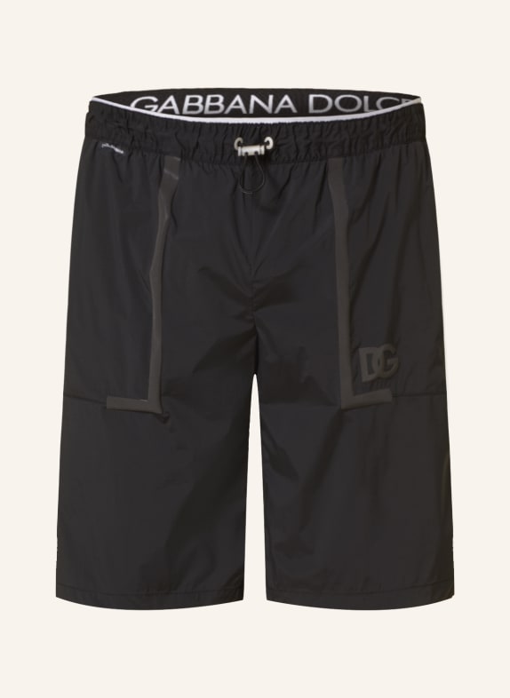 DOLCE & GABBANA Swim shorts BLACK/ DARK GRAY