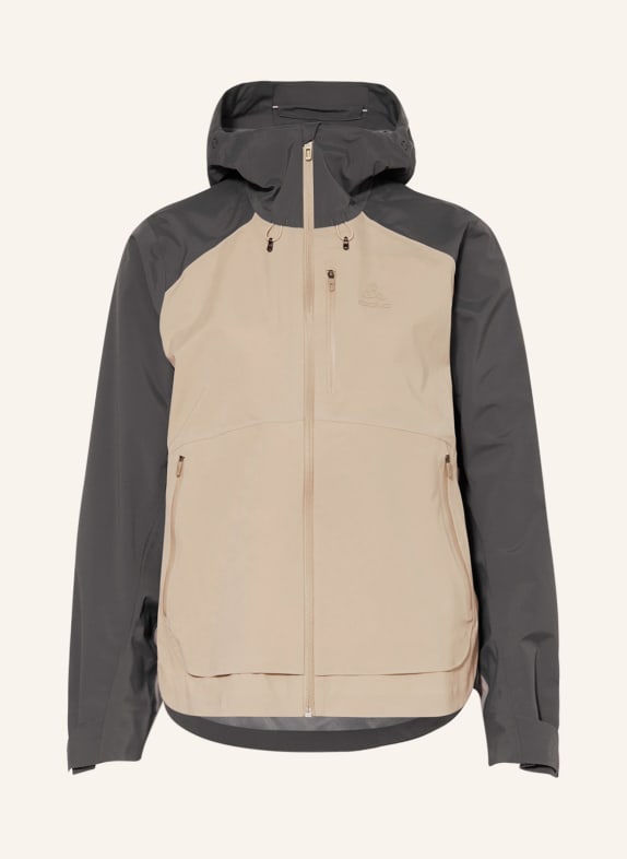 odlo Outdoor jacket ASCENT 3L LIGHT BROWN/ GRAY