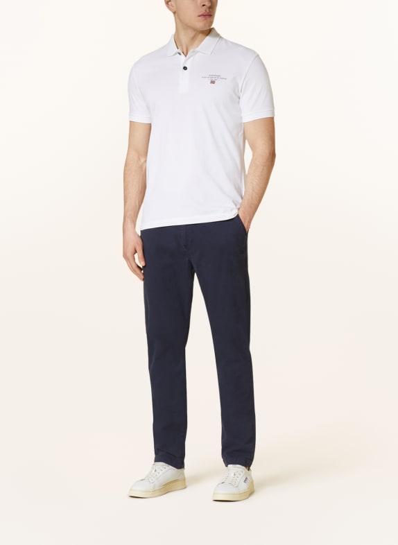 NAPAPIJRI Jersey poloshirt ELBAS Regula Fit WIT / ZWART