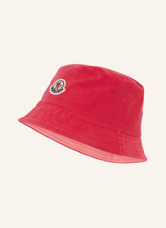 MONCLER Oboustranný klobouk Bucket Hat RŮŽOVÁ