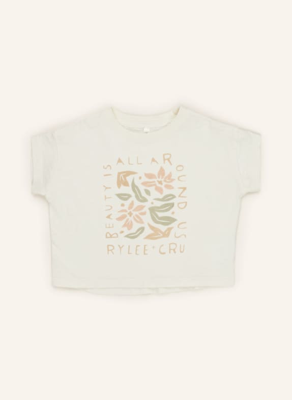 Rylee + Cru T-Shirt CREME/ BRAUN/ GRÜN