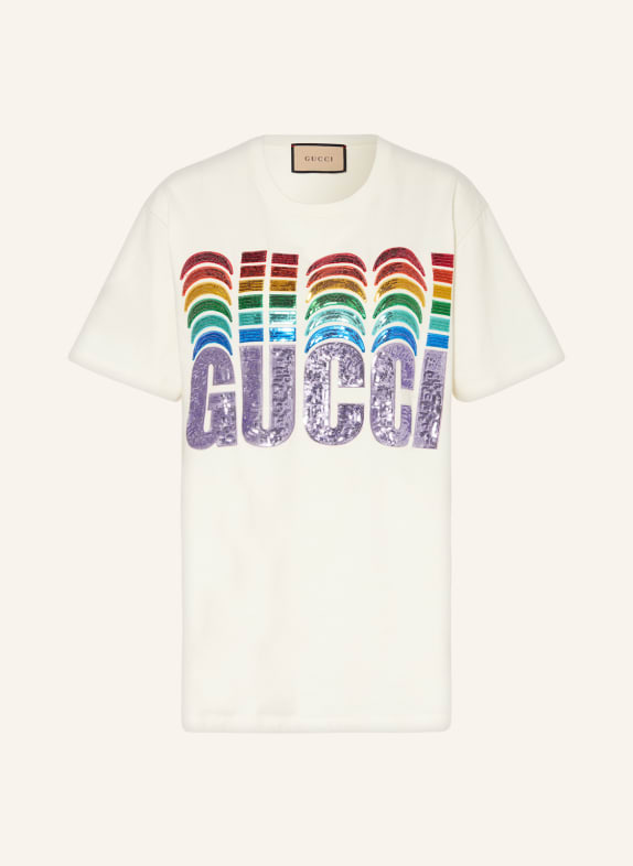 GUCCI T-Shirt mit Pailletten 9088 SUNLIGHT/MIX