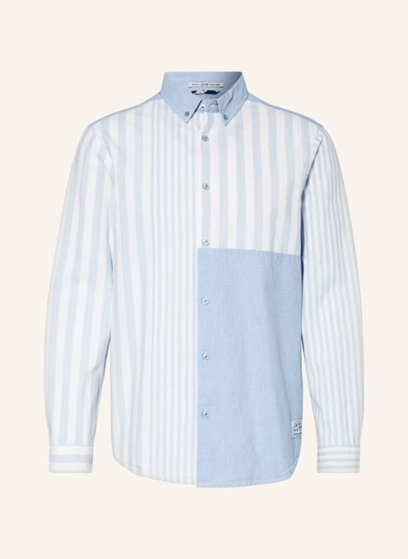 SCOTCH & SODA Shirt relaxed fit LIGHT BLUE/ WHITE
