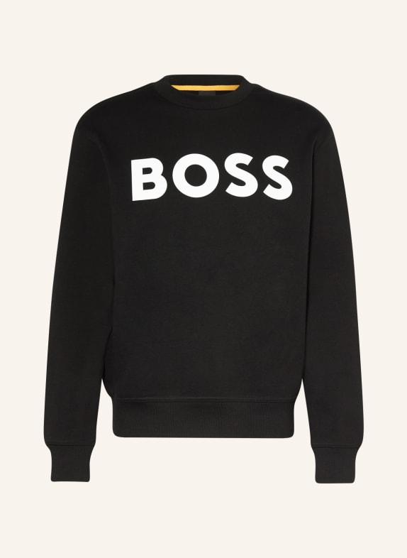 BOSS Sweatshirt WEBASICCREW BLACK/ WHITE