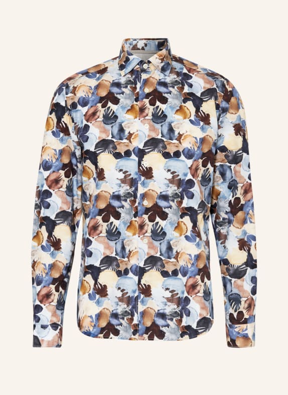 FIL NOIR Hemd TREVISO Shaped Fit BLAU/ HELLBLAU/ BRAUN
