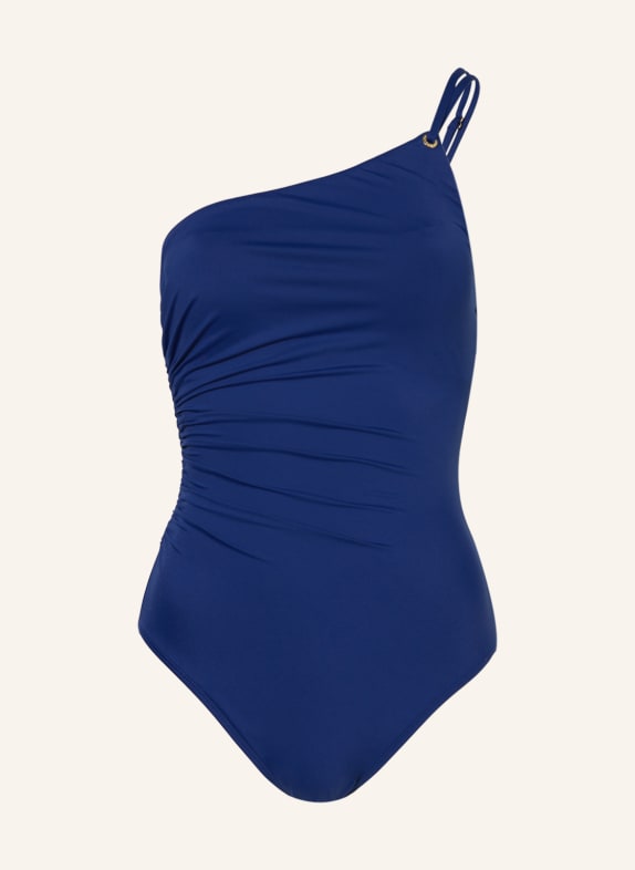 LAUREN RALPH LAUREN One-shoulder swimsuit BEACH CLUB SOLIDS BLUE