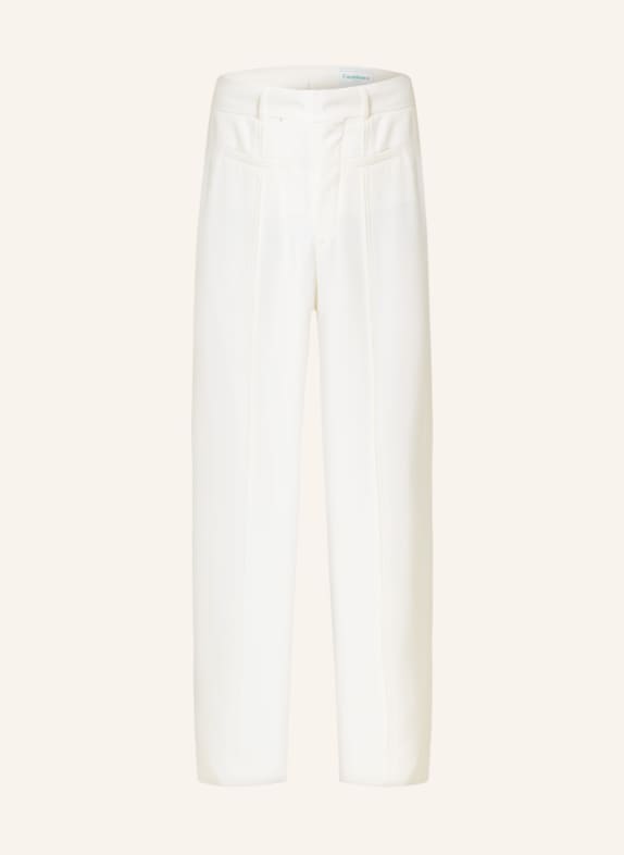 Casablanca Spodnie garniturowe regular fit WHITE
