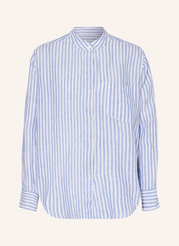 ROBERT FRIEDMAN Linen blouse LIGHT BLUE/ WHITE
