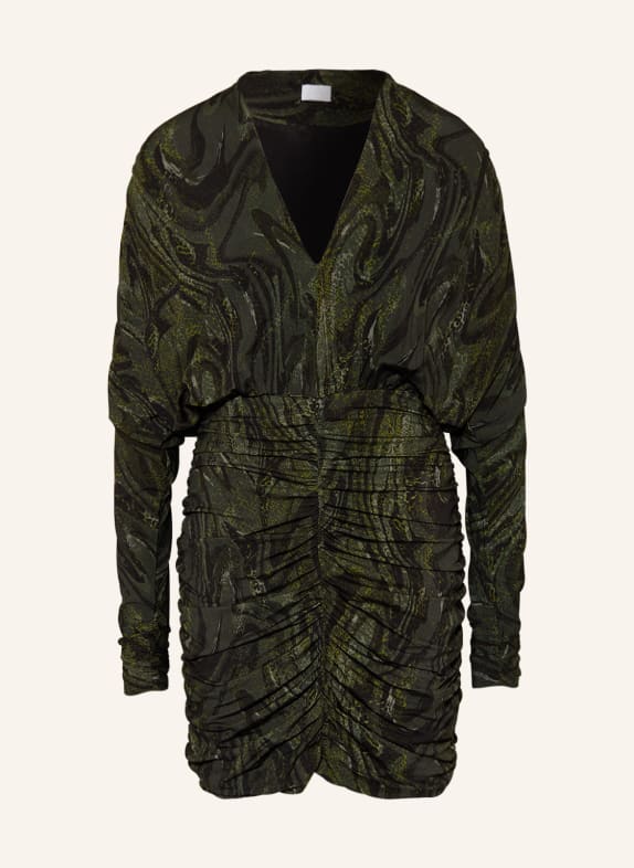 Lala Berlin Cold-shoulder dress DZANA OLIVE/ LIGHT GREEN/ BLACK