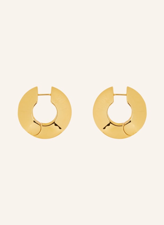 ZIMMERMANN Creole earrings TRIANGLE SECTION HOOP GOLD