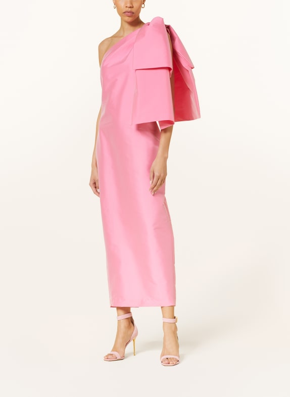 BERNADETTE One-Shoulder-Kleid JOSSELIN aus Satin PINK