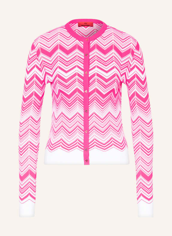 MISSONI Strickjacke WEISS/ PINK