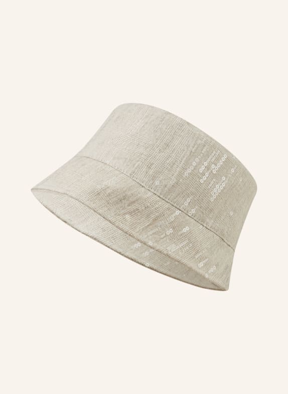 BRUNELLO CUCINELLI Bucket-Hat aus Leinen mit Pailletten