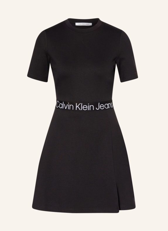 Calvin Klein Jeans Sukienka z dżerseju CZARNY
