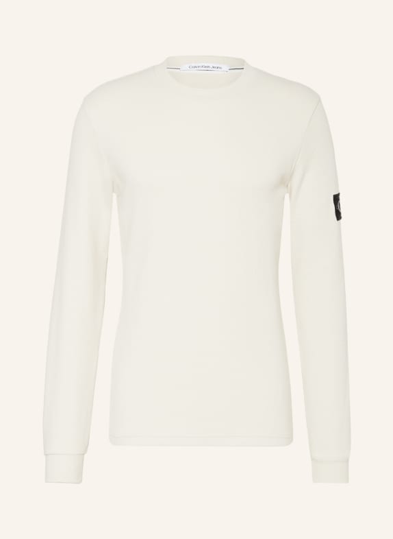Calvin Klein Jeans Koszulka z długim rękawem KREMOWY