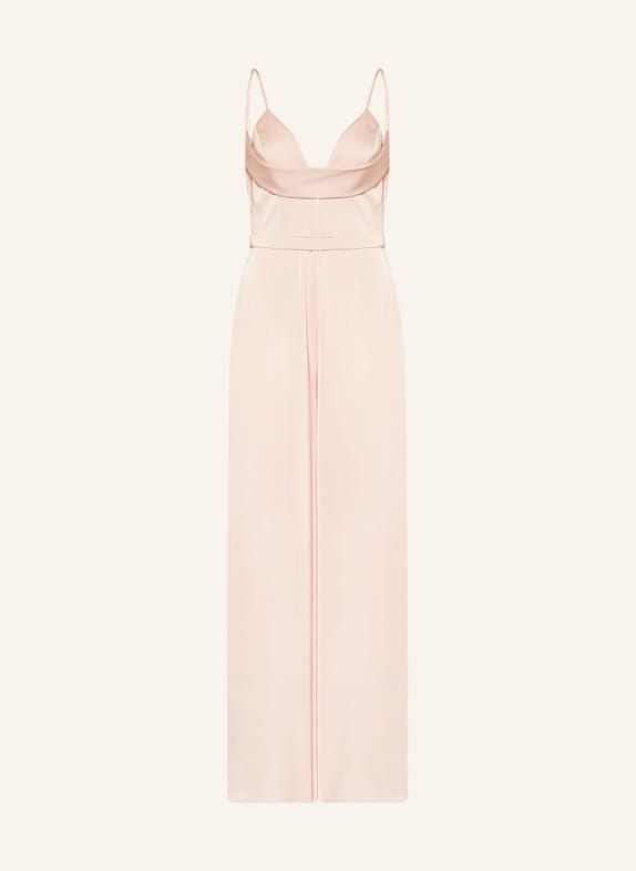 VERA WANG Satin jumpsuit SELICA with cut-out LIGHT PINK