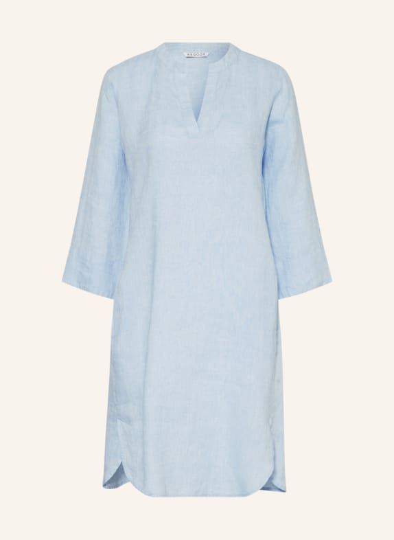 ANGOOR Linen dress SARAH with 3/4 sleeves LIGHT BLUE
